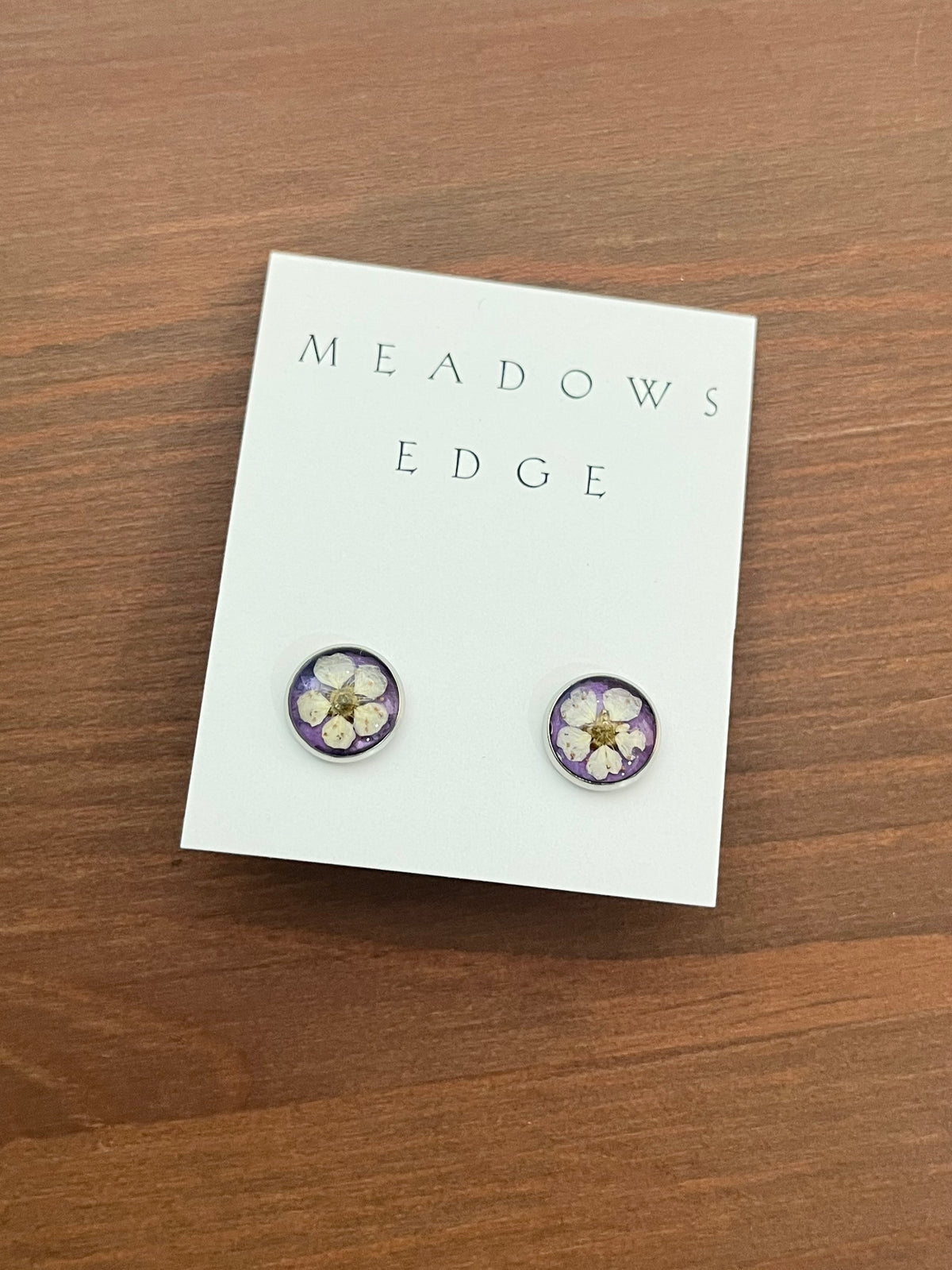 Hydrangea & Meadowsweet Stud Earrings