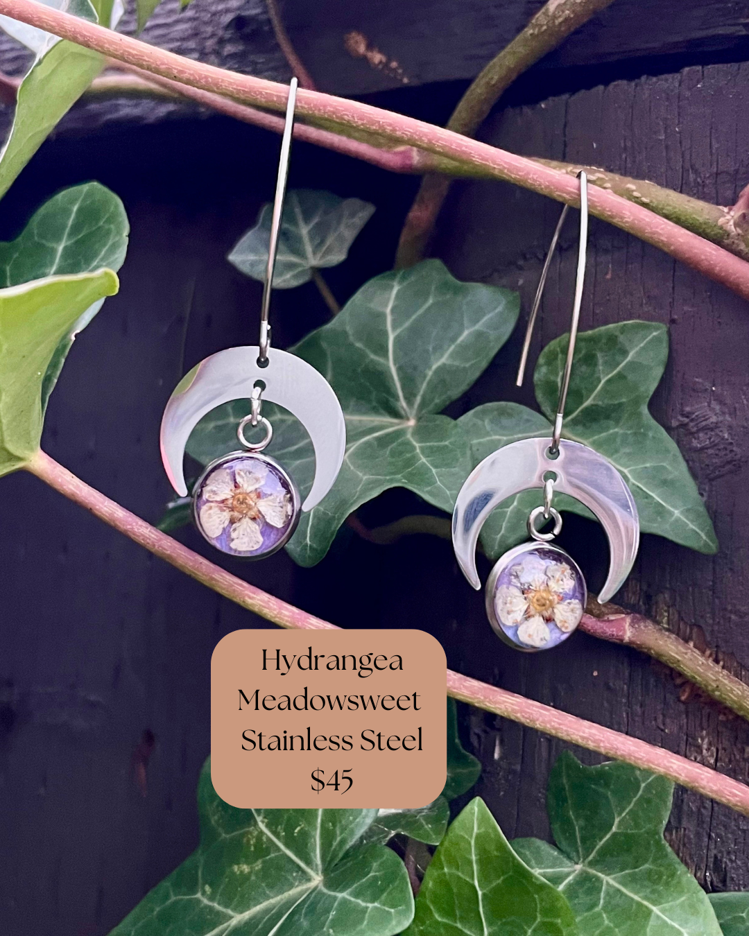 A-Meadowsweet Hydrangea Earrings