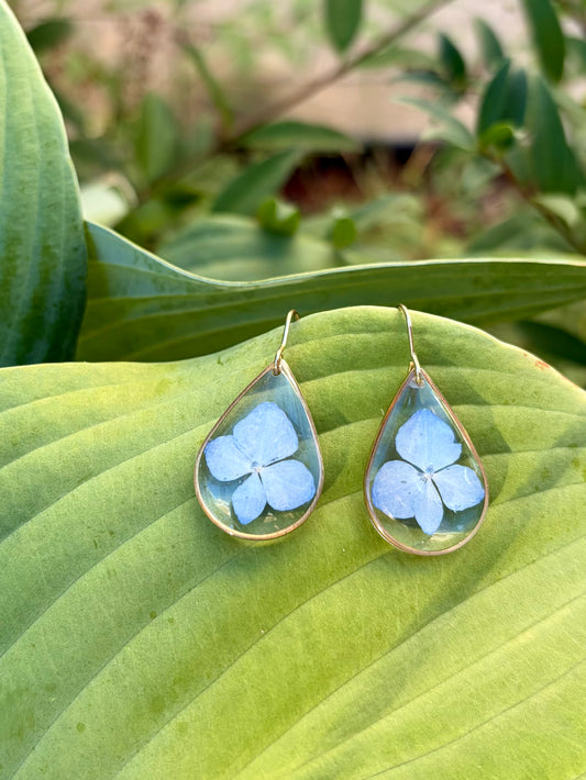 Hydrangea Flower Earrings