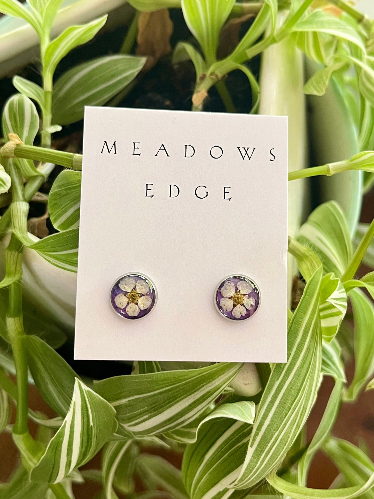 Hydrangea & Meadowsweet Stud Earrings