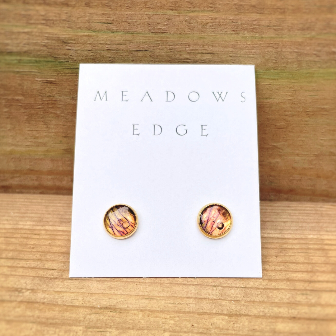 Iris Flower Petal Earrings