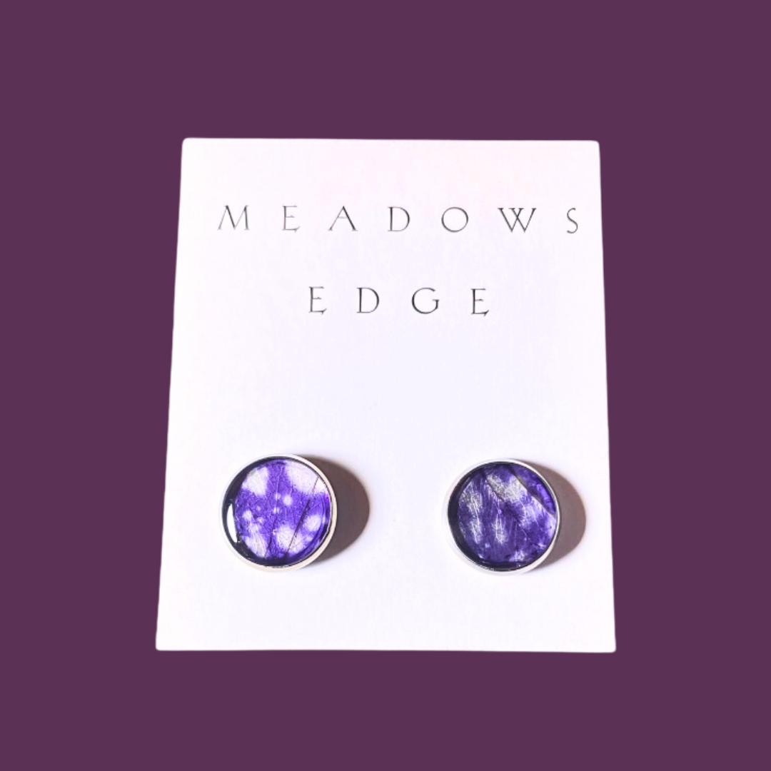 Starry Night Petunia Flower Earrings