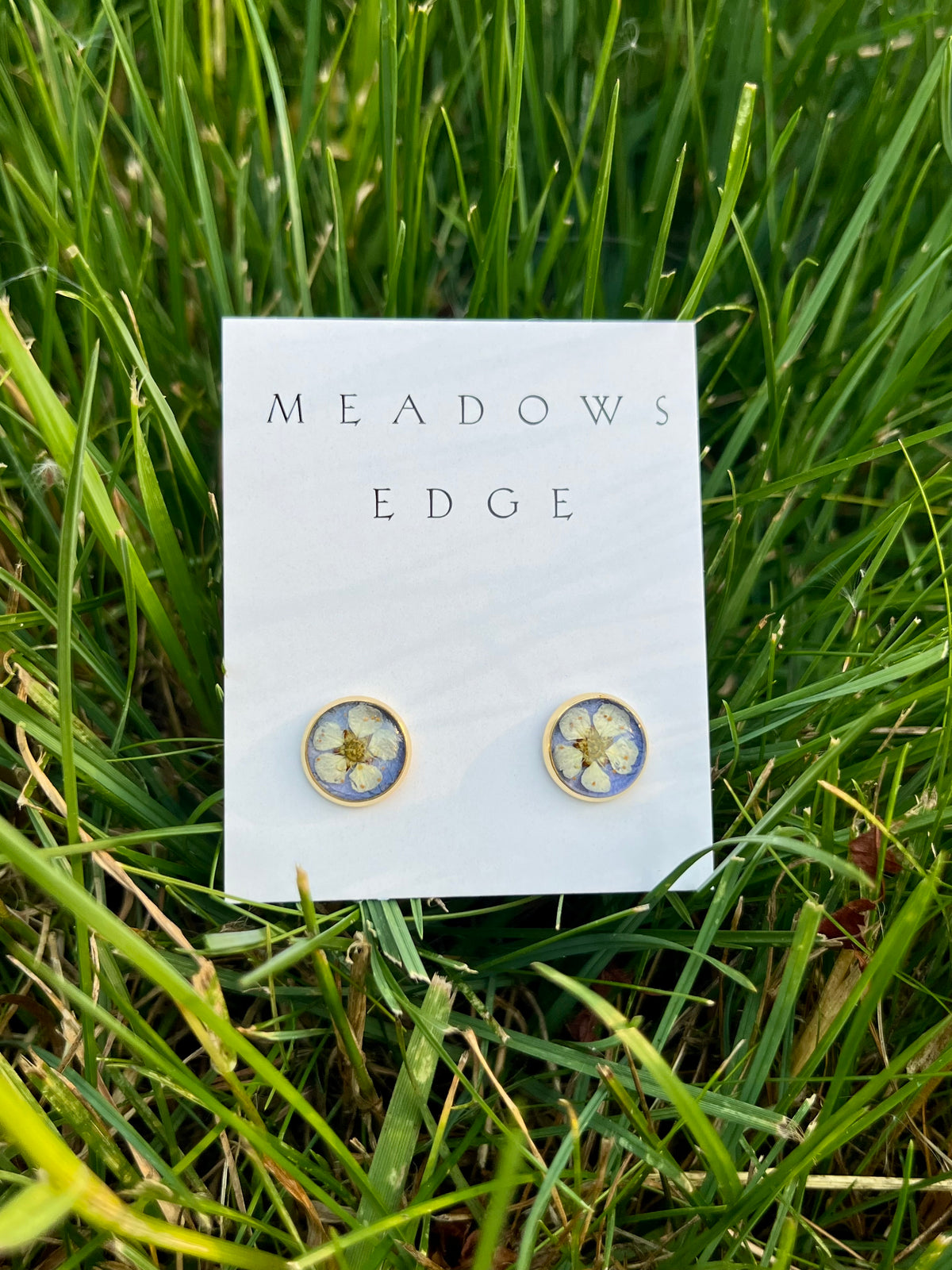 Hydrangea & Meadowsweet Stud Earrings