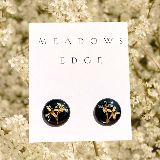 Sloe Blackthorne Flower Earrings