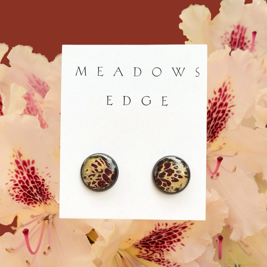 Rhododendron Flower Petal Earrings