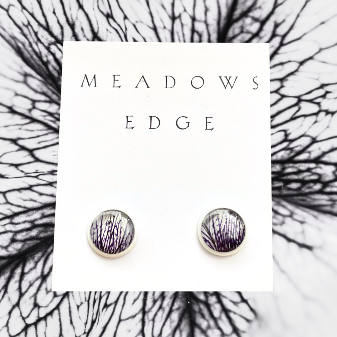 Petunia Flower Petal Earrings