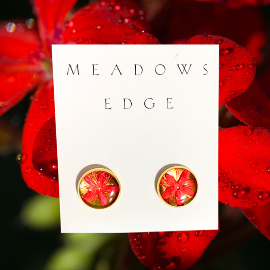 Sweet Leaf Flower Earrings