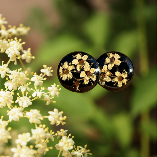 Elderberry Flower Earrings