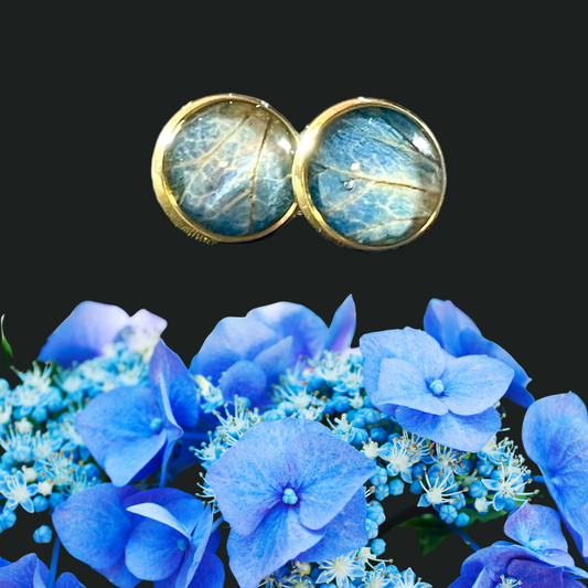 Hydrangea Flower Petal Earrings