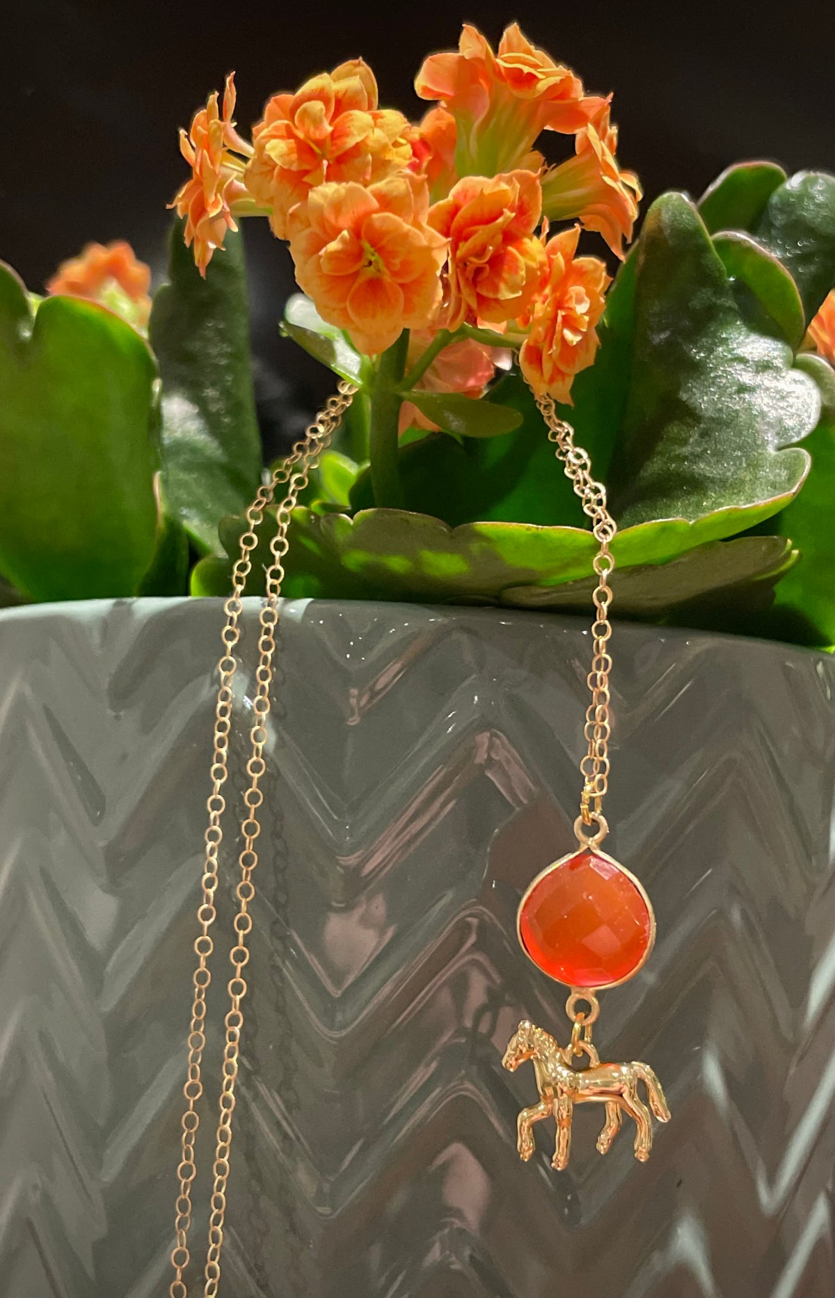 A-Year of the Fire Horse Necklace