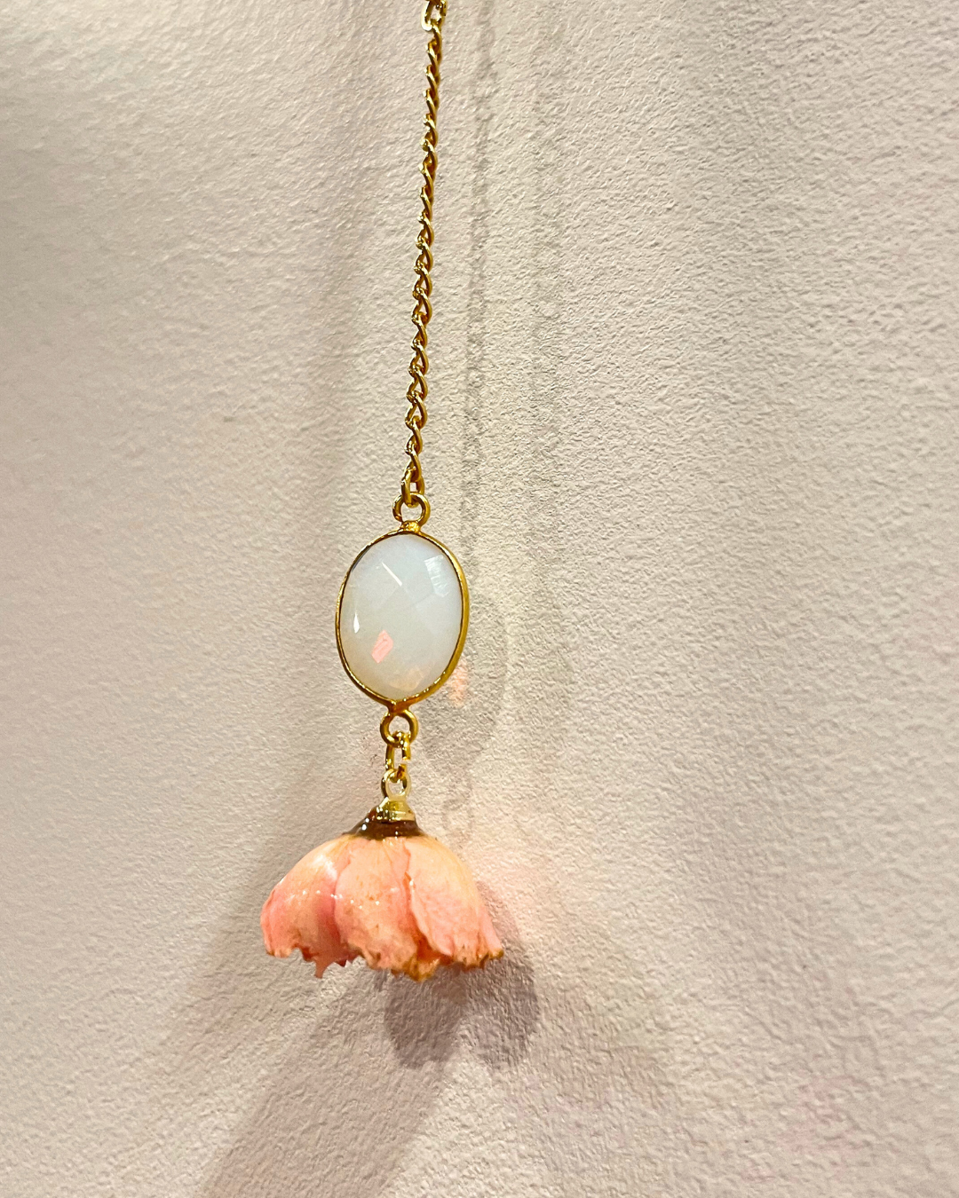 Aphrodite Rose & Opal Necklace