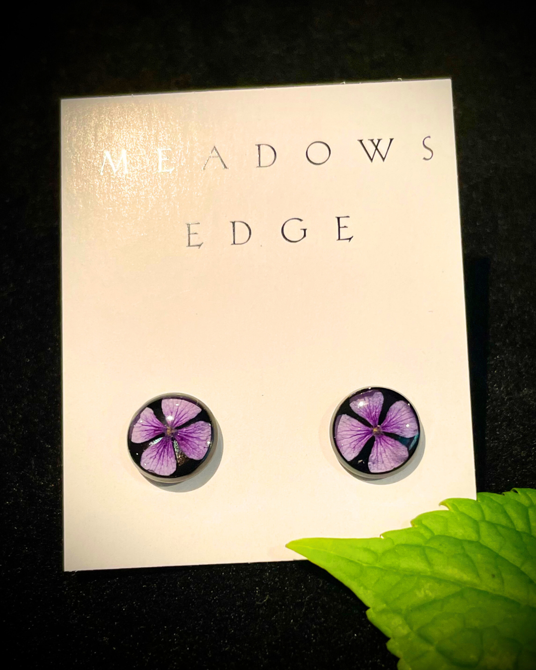 Hydrangea Flower Stud Earring