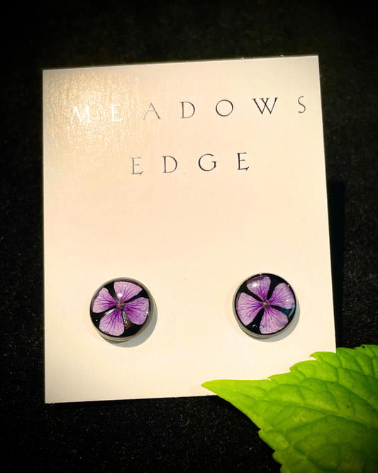 Hydrangea Flower Stud Earring