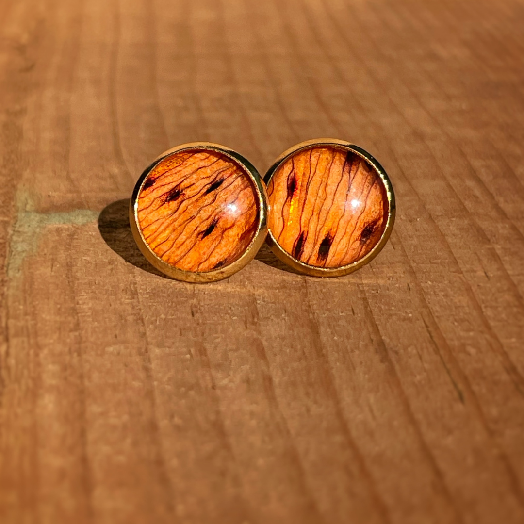 Tiger Lily Flower Earrings