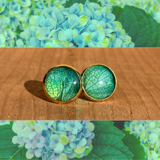 A-Hydrangea Flower Petal Earrings
