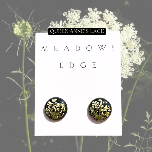 A-Queen Anne's Lace Flower Earrings