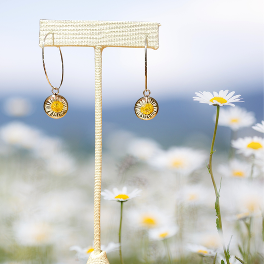 Daisy Hoop Earrings